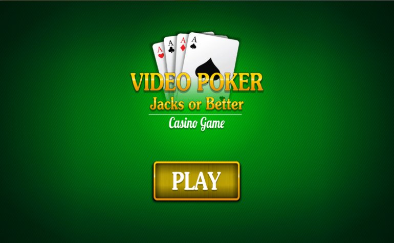 Salvapantallas del juego Video Poker